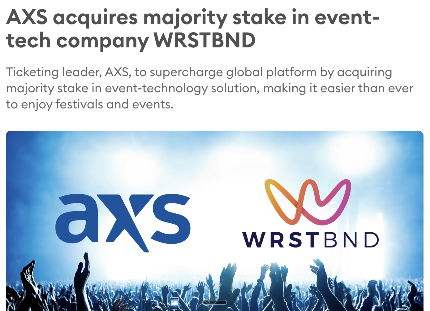 AXS acquisition